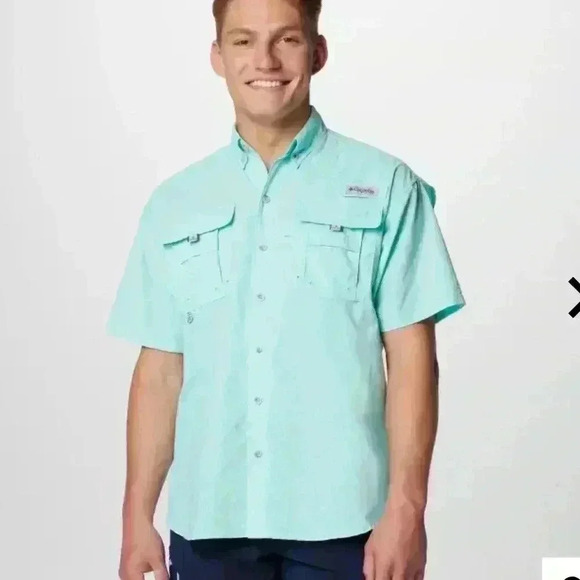 Men’s Columbia PFG Bahama Short Sleeve Shirt - Picture 1 of 6